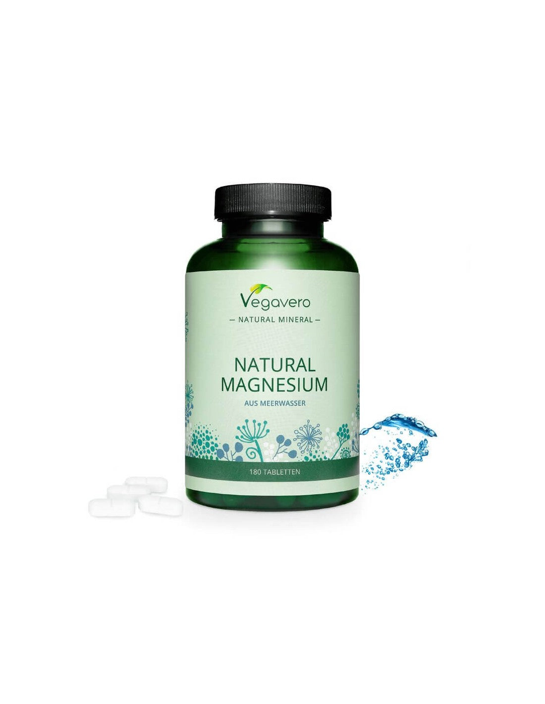 Prírodný horčík, 180 tabliet, 100% vegan <tc>Vegavero</tc>