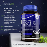Prírodný komplex na nočný spánok 120 kapsúl. <tc>Nutravita</tc>