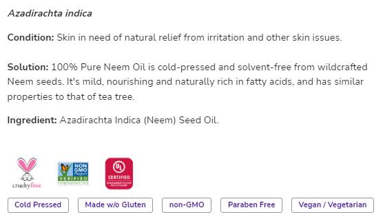 Neem olej | 100% čistý azadirachta indica - 30 ml