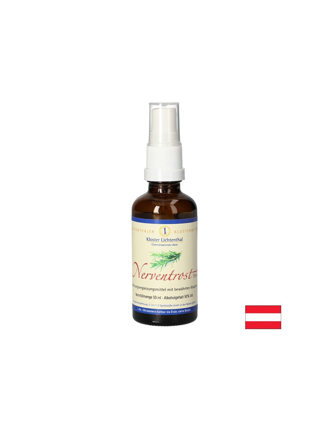 Bylinný vzorec pre nervový systém, 50 ml sprej