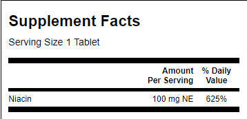 Niacín 100 mg - 250 tabliet