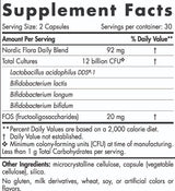 Nordic Flora Probiotic Daily 12 miliárd aktívnych buniek - 60 kapsúl