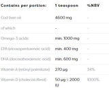Nórsky olej s pečeňou + D3 | Kvapalina Omega + D3 - 250 ml