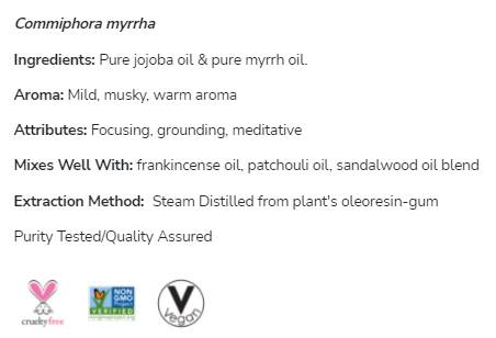 Myrrh Oil Blend | Commiphora myrrha - 30 ml