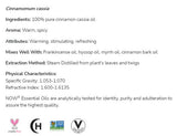 Cinnamon Cassia Oil | 100% čistá cinnamomum cassia - 10 ml