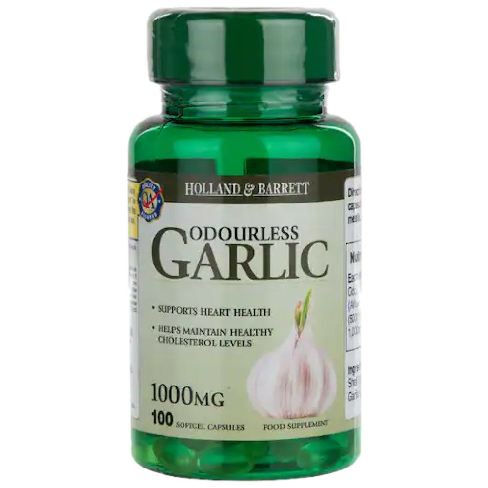 Cesnak bez zápachu 1000 mg - 100 gélových kapsúl