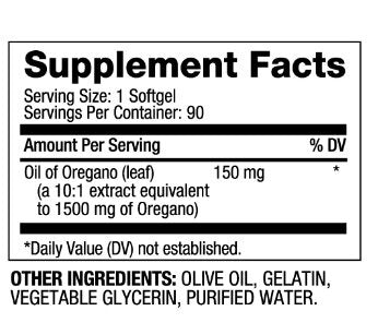 Olej z oregano 150 mg / 90 softgels