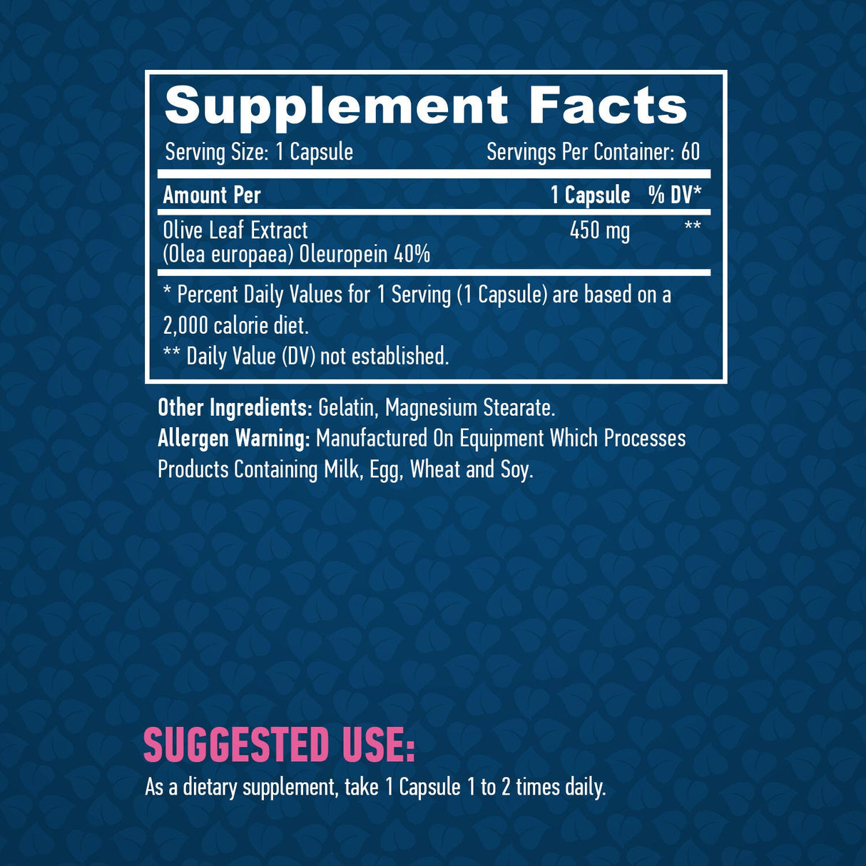 Olive Leaf 450 mg. / 60 uzáverov.