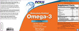 Omega 3 1 000 mg / molekulárne destilované - 500 gélových kapsúl