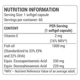 Omega -3 rybí olej / vysoko koncentrované - 60 gélové kapsuly