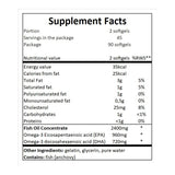 Omega 3 / vysoká pevnosť 70% rybí olej - 90 gélových kapsúl