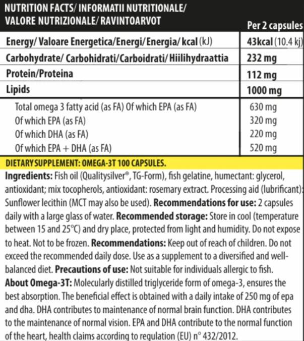 Omega -3T - 100 gélových kapsúl