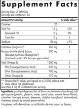 Omega Focus 1280 mg | S citicolínom a bacopa 60 gélové kapsuly