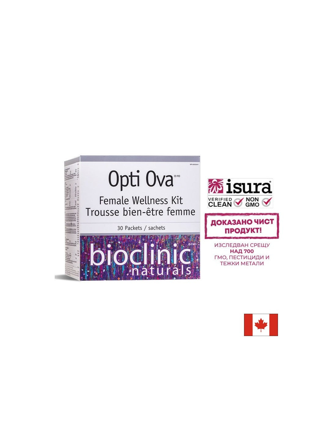 Opti Ova™ Female Wellness Kit - Program na podporu plodnosti pre ženy, 30 balení <tc>Natural Factors</tc>