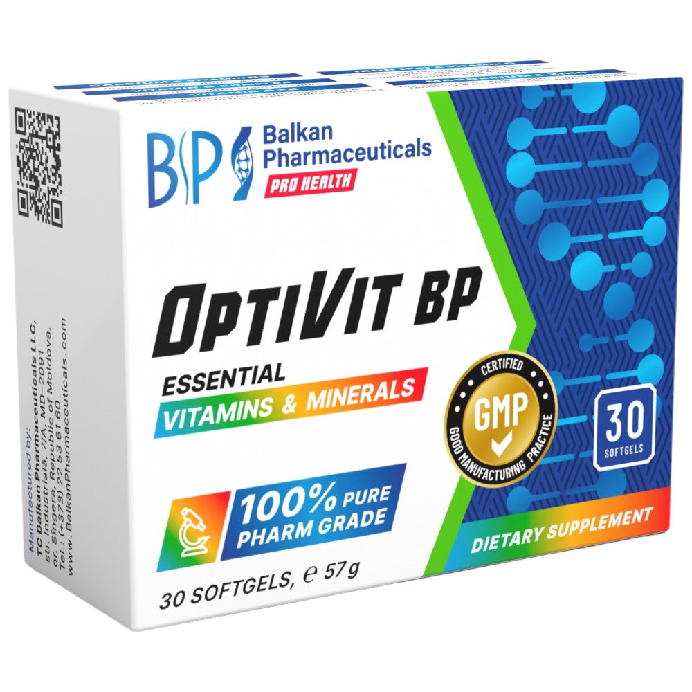 Optivit BP | Esenciálne vitamíny a minerály - 30 gélových kapsúl