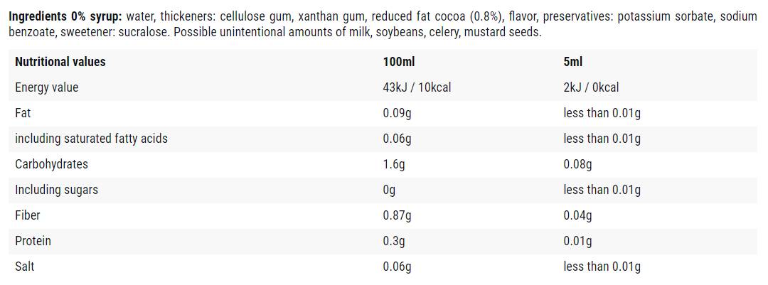 Cookie s čokoládou / 0 kalórií - 500 ml