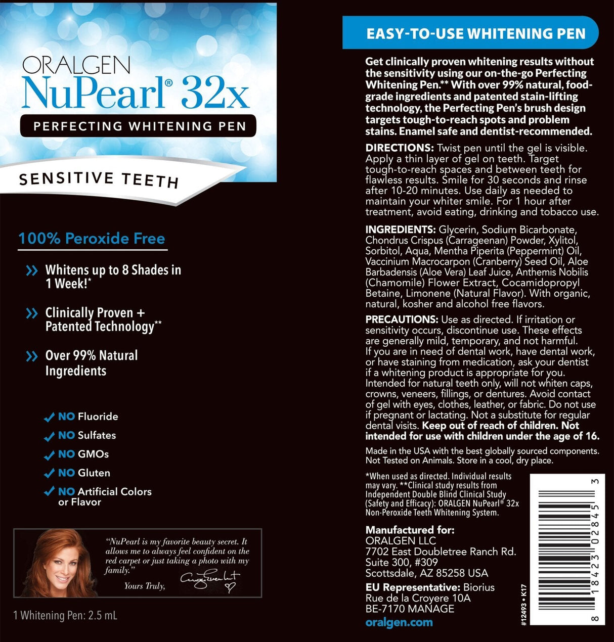 <tc>Oralgen</tc> NuPearl 32x Advanced Teeth Whitening System - Systém bielenia zubov