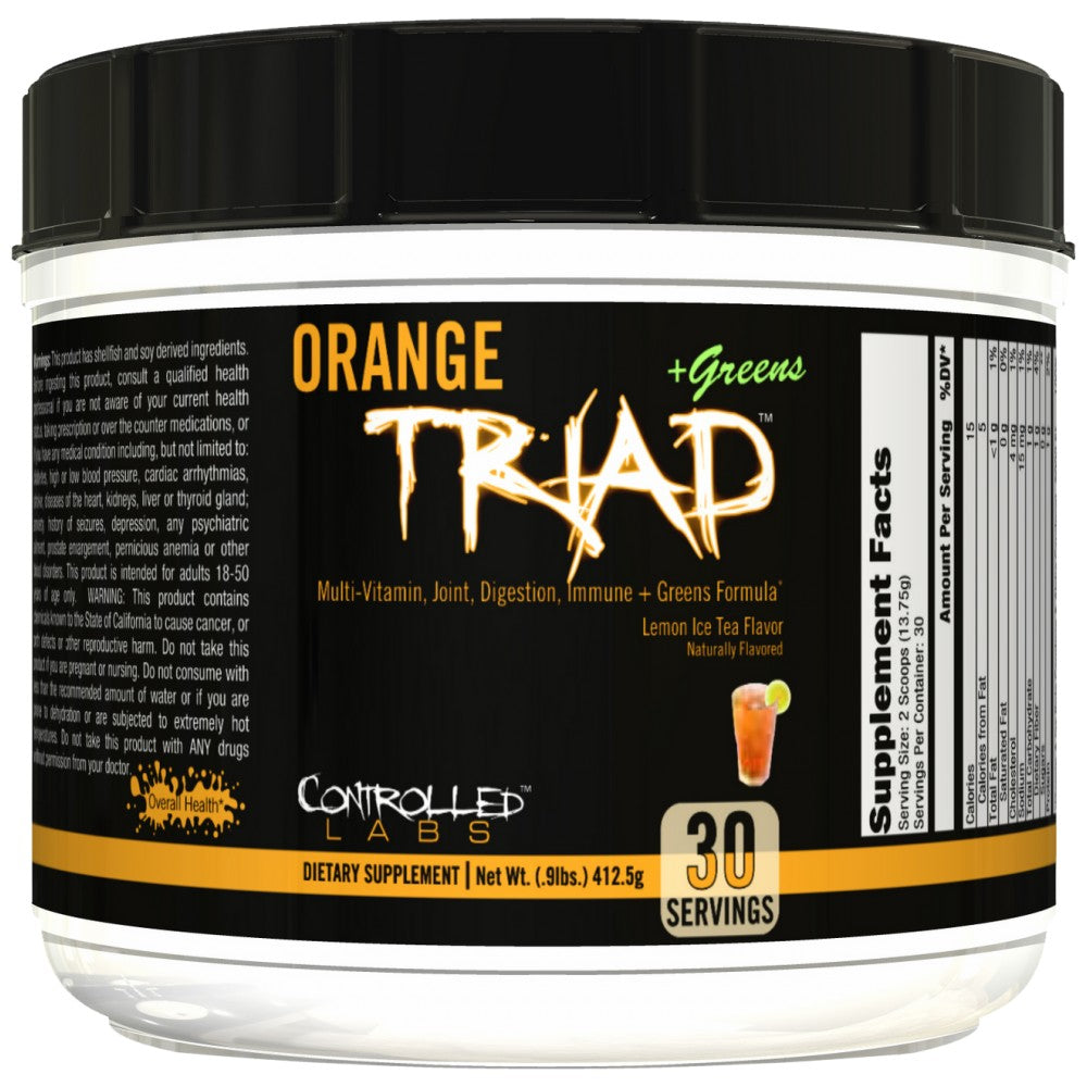 Oranžová trojica + greens prášok - 412 gramov