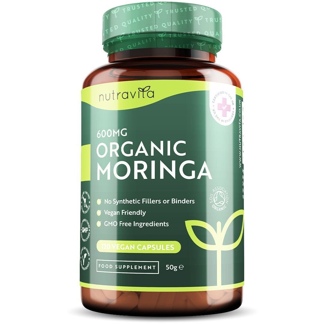 Organic Moringa - Bio Moringa 600 mg 120 Veganské kapsuly
