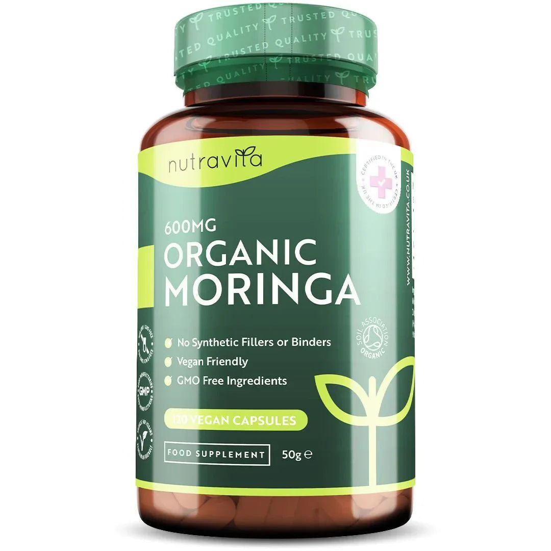 Organic Moringa - Bio Moringa 600 mg 120 Veganské kapsuly