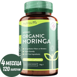 Organic Moringa - Bio Moringa 600 mg 120 Veganské kapsuly