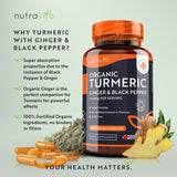 Bio kurkuma 1340 mg s čiernym korením a zázvorom /180 kapsúl, 90 dávok/ <tc>Nutravita</tc>