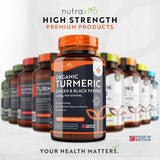 Bio kurkuma 1340 mg s čiernym korením a zázvorom /180 kapsúl, 90 dávok/ <tc>Nutravita</tc>