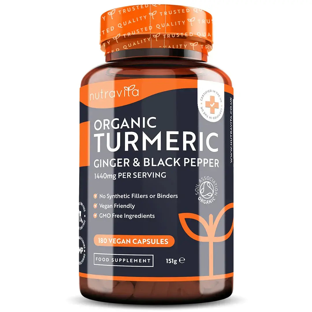 Bio kurkuma 1340 mg s čiernym korením a zázvorom /180 kapsúl, 90 dávok/ <tc>Nutravita</tc>