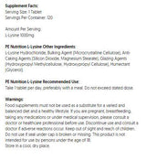 Výživa PE L -lyzín 1000 mg - 120 tabliet