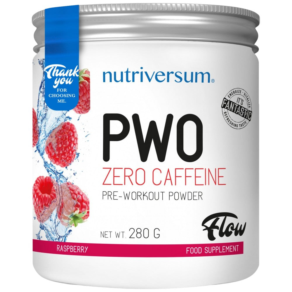 PWO Zero Cafein | Stimulovaný prášok pred tréningom-280 gramov