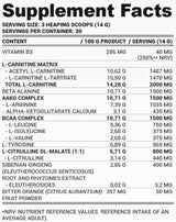 PWO Zero Cafein | Stimulovaný prášok pred tréningom-280 gramov