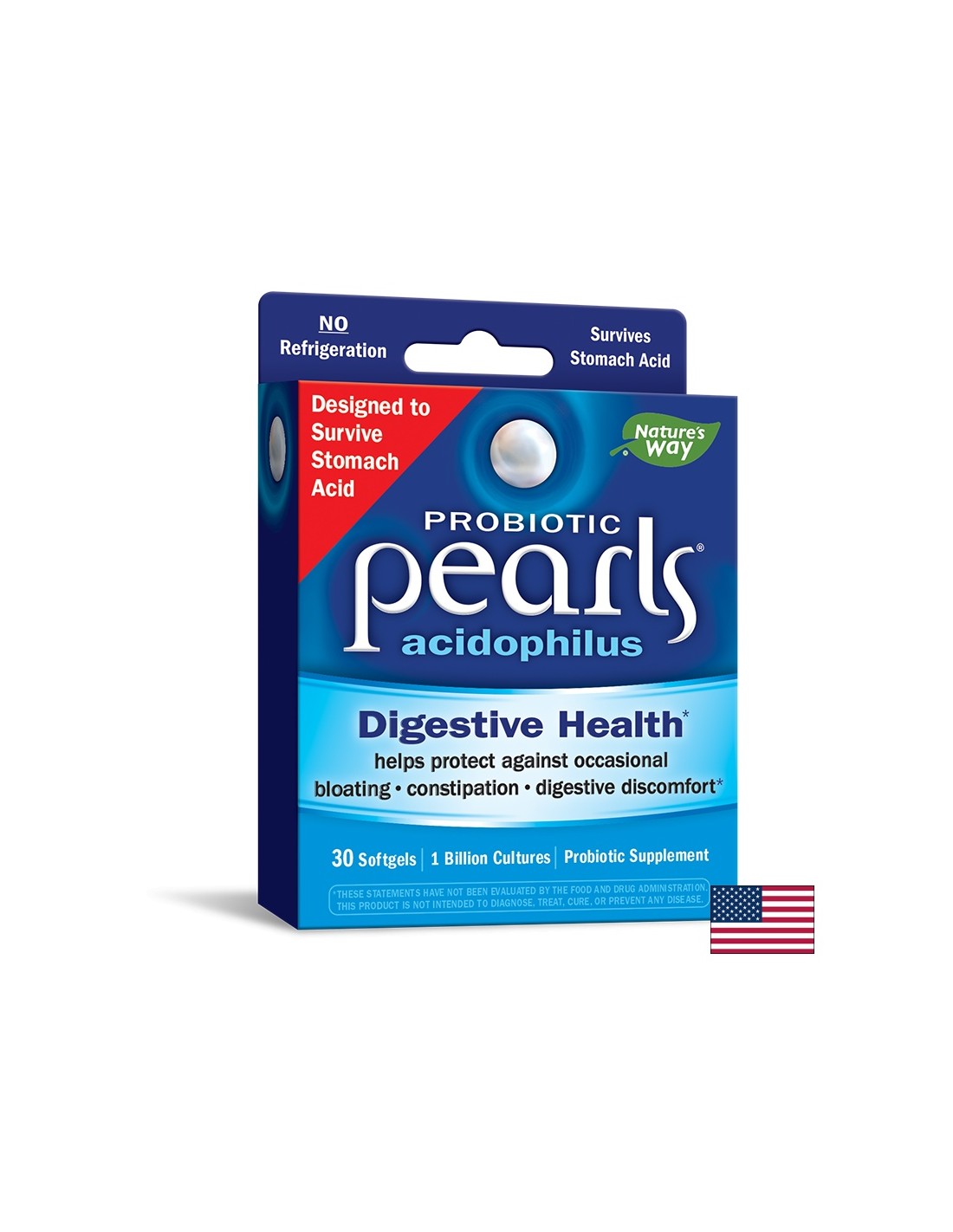 Pearls® Probiotic / Pearls® Probiotic, 1 miliardy aktívnych probiotík x 30 Softgel Capsules Nature's Way