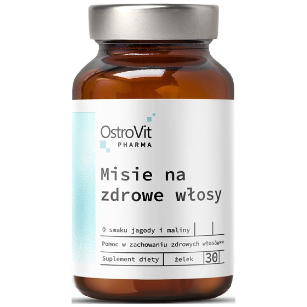 Pharma Bears / Žuvacie vlasy, pokožka, nechty Formula 30 Žuvacie tablety