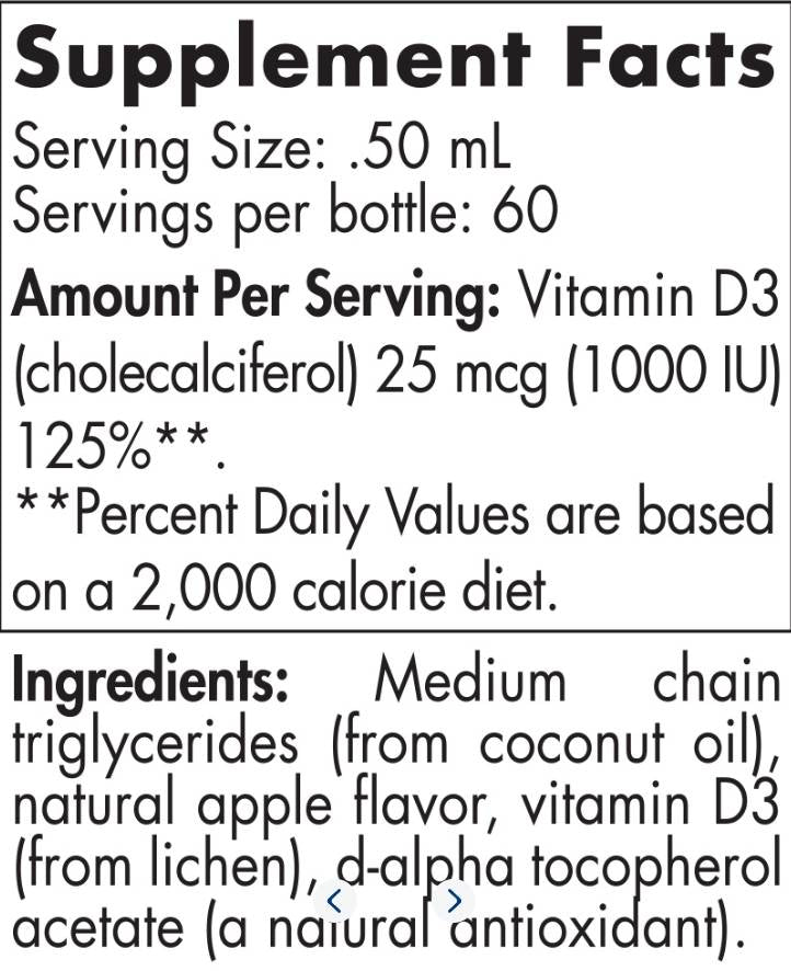 Kvapalina vitamínu D3 na rastlinnej báze - 30 ml