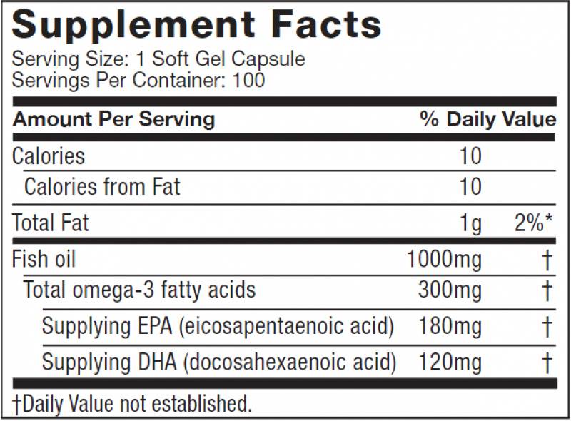 Platinum Omega Fish Oil - 100 gélových kapsúl