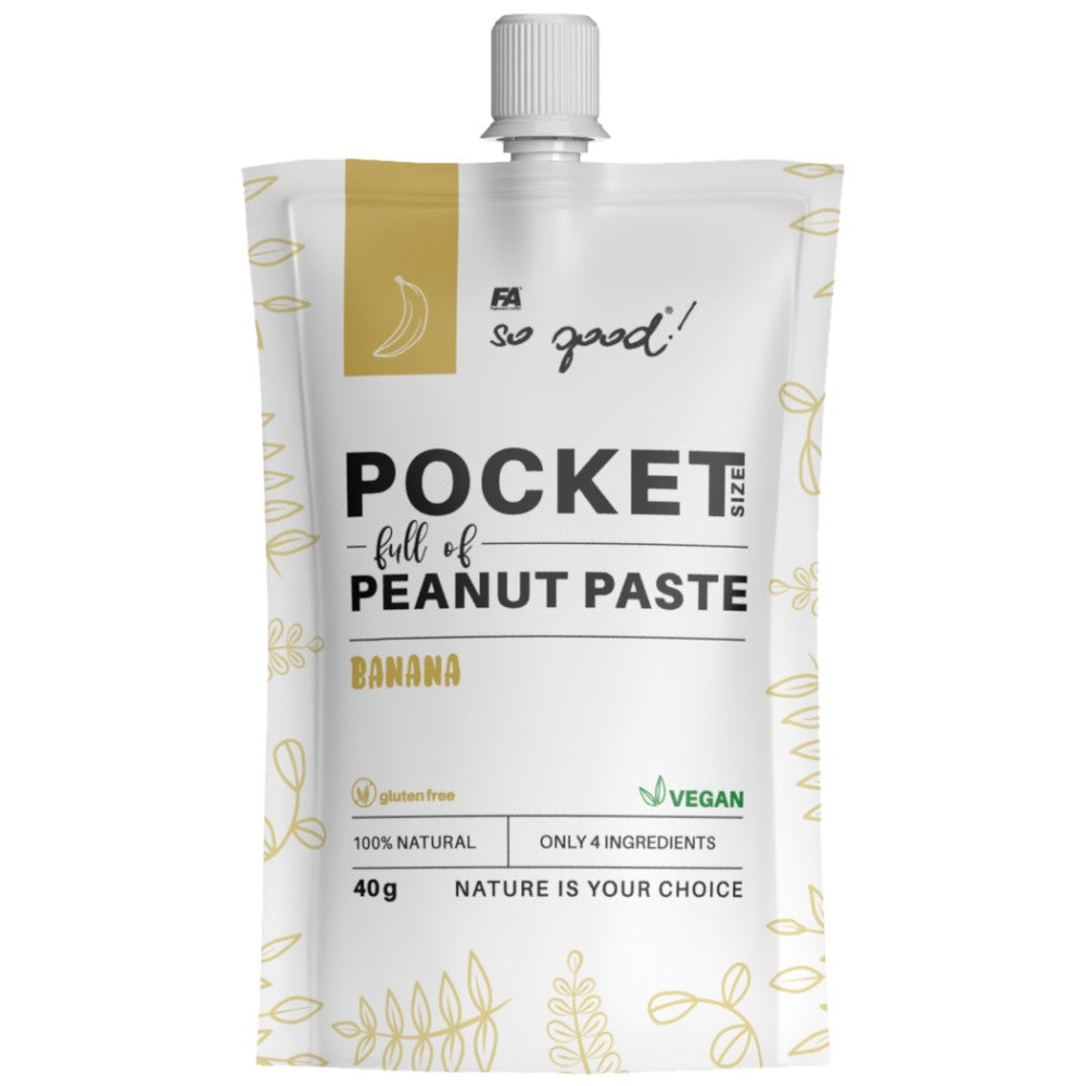 Veľkosť vrecka / plná pasty z arašidového masla / rôzne príchute 40 gramov