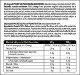 Veľkosť vrecka / plná pasty z arašidového masla / hladko 40 gramov