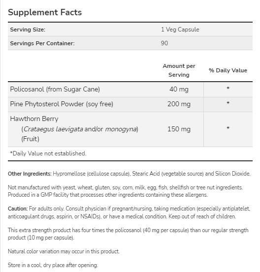 Polico<tc>san</tc>ol 40 mg | Extra Strength - 90 kapsúl