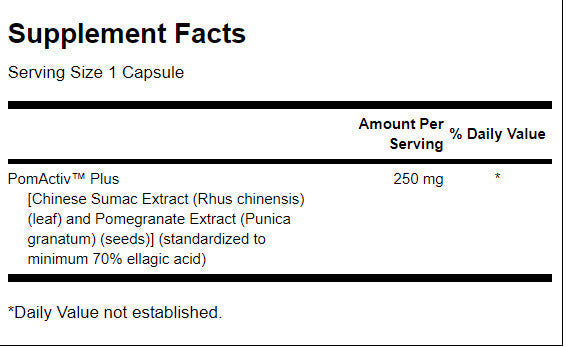 Extrakt z granátového jablka 250 mg - 60 kapsúl