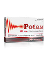 Citrát draselného / Potas 416 mg. 60 kariet. Olympus