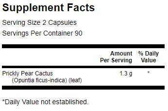 Pichľavé hrušky kaktus opuntia 650 mg 180 kapsúl