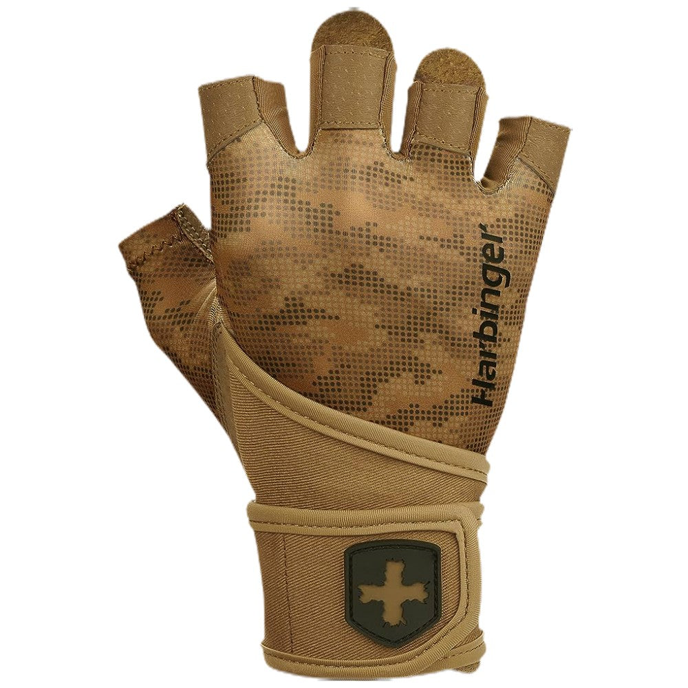 Pánske rukavice Pro Wrist Wraps 2.0/s cvočkami - Tan Camo