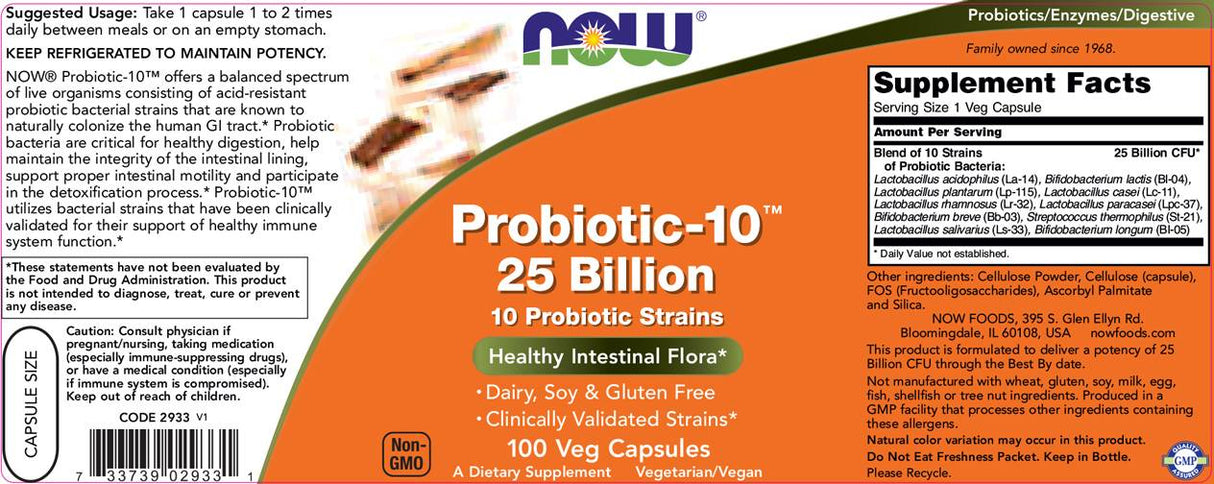 Probiotic -10 25 miliárd - 100 kapsúl