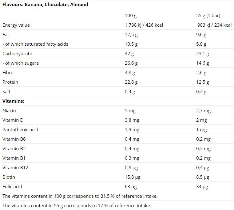 Proteínový bar 55 g - 24 x 55 gramov