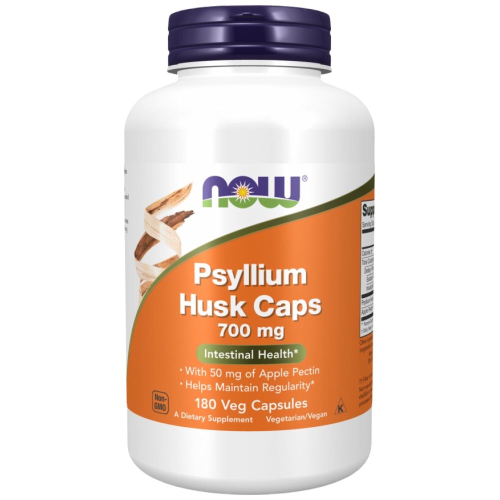 Psyllium šupka 700 mg | s jablkovým pektínom - 180 kapsúl