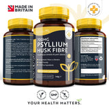 Psyllium Husk Fiber 700 mg 180 Vcaps <tc>Nutravita</tc>