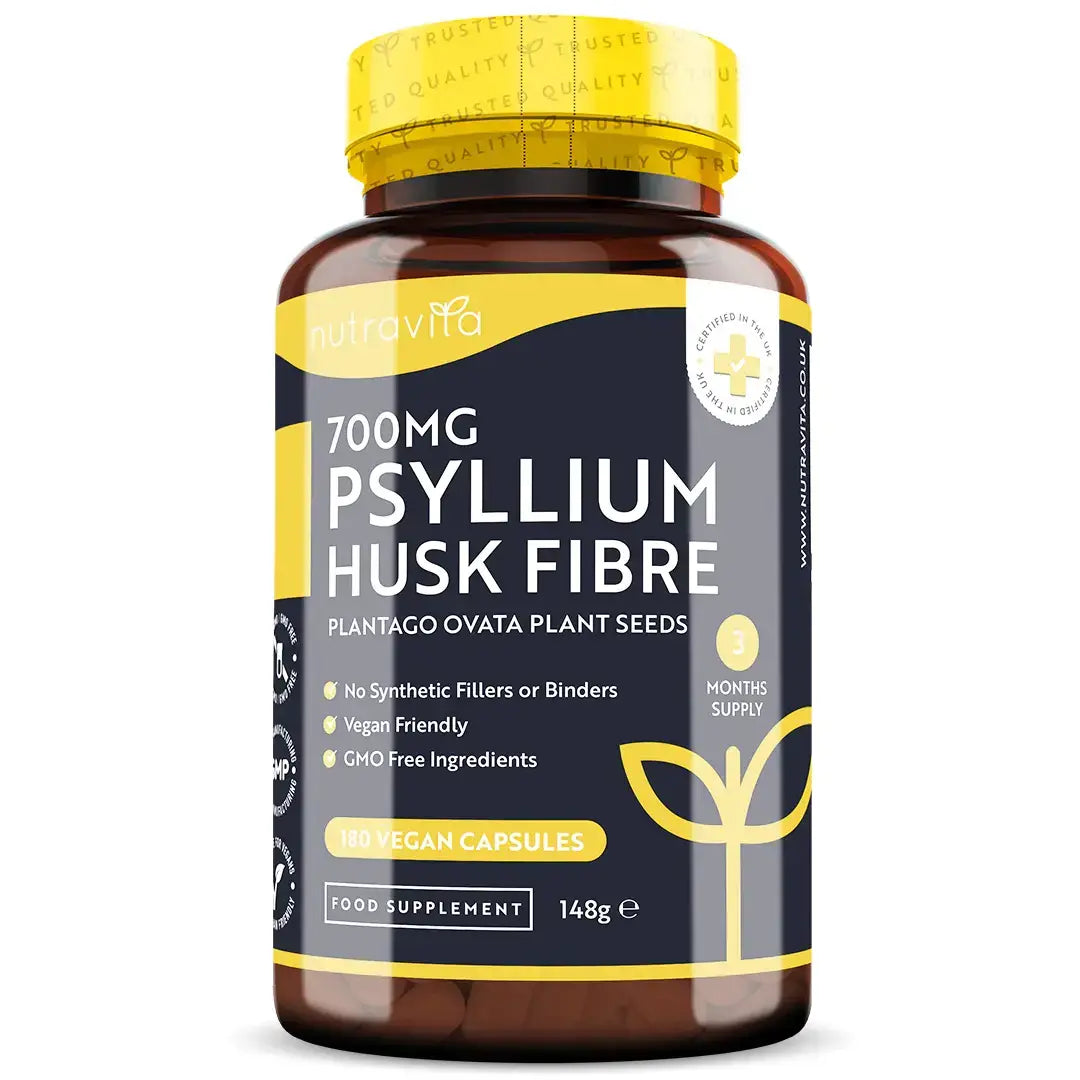 Psyllium Husk Fiber 700 mg 180 Vcaps <tc>Nutravita</tc>