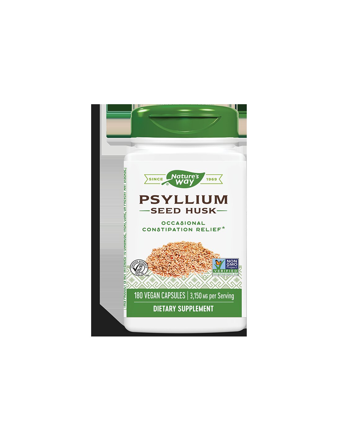 Psyllium semeno šupky 525 mg x 180 kapsulov príroda