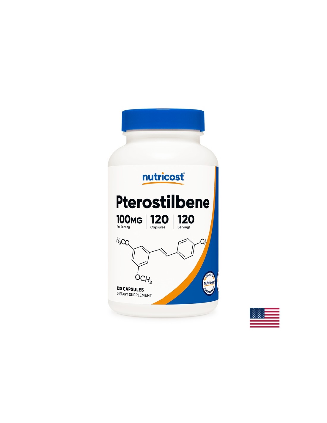 Funkcia mozgu - Pterostilbene, 100 mg x 120 kapsúl <tc>Nutricost</tc>