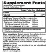 Čistý divoký aljašský rybí olej 1000 mg (180 kapsúl, 180 dávok) <tc>Doctor's Best</tc>